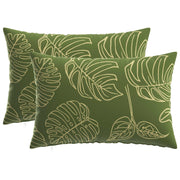 Presvlaka za jastuk 2 pcs HEERLEN Dizajn lista 40 x 60 cm