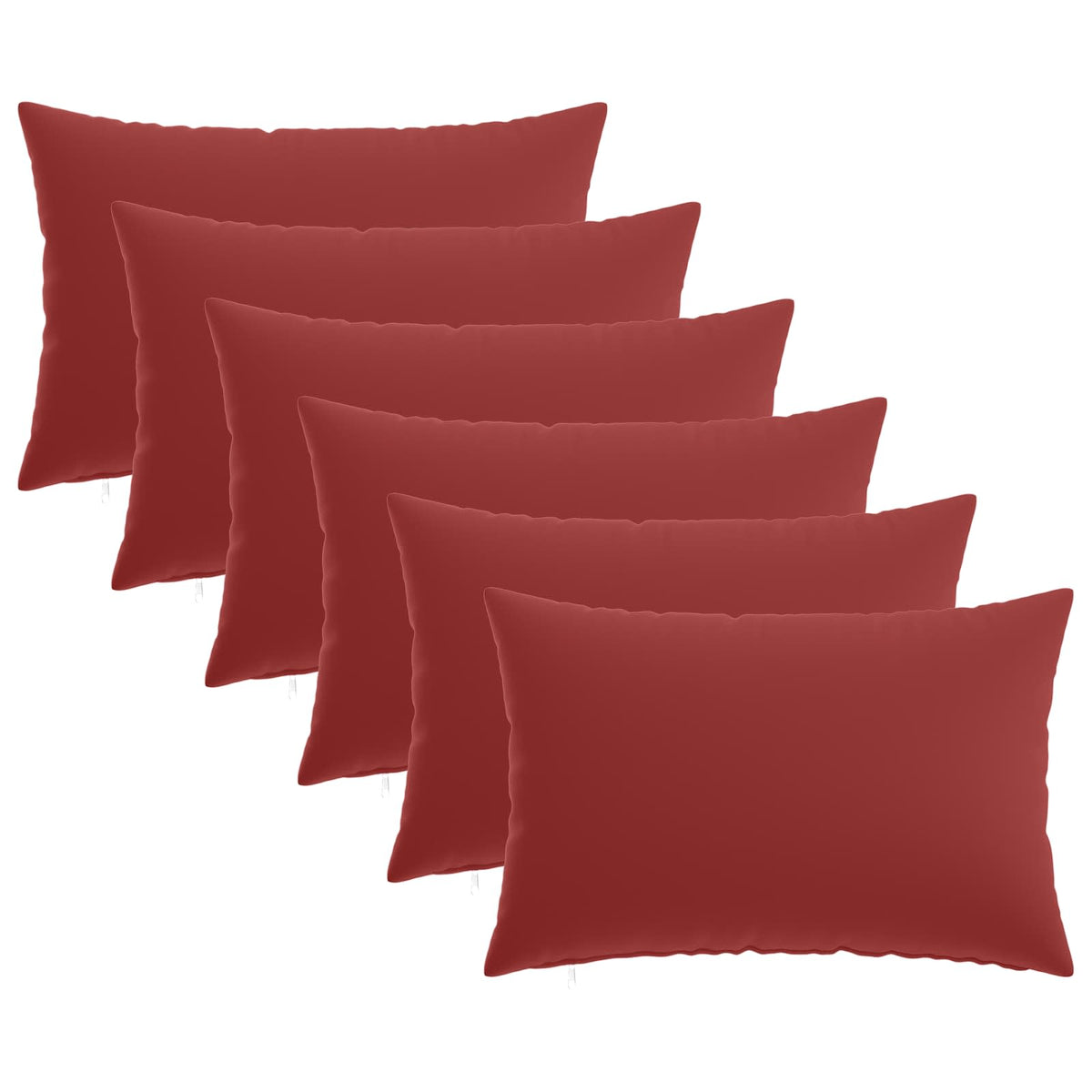 Presvlaka za jastuk 6 pcs HEERLEN Vinska crvena 40 x 60 cm