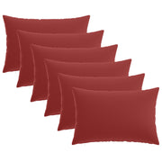 Presvlaka za jastuk 6 pcs HEERLEN Vinska crvena 40 x 60 cm