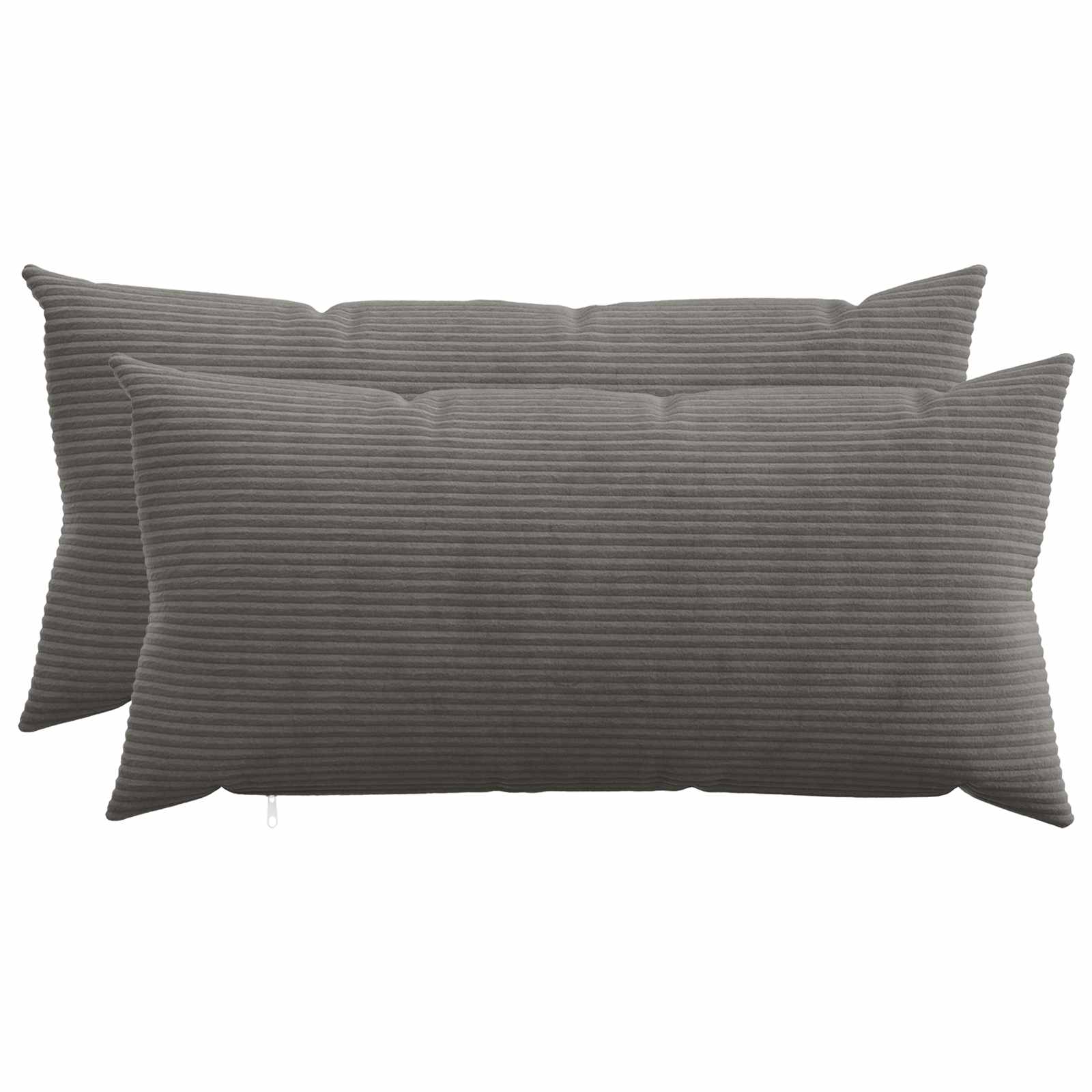 Presvlaka za jastuk 2 pcs HEERLEN Tamnosiva 40 x 70 cm Kord
