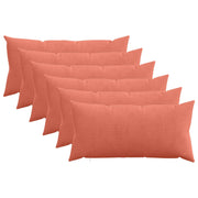 Presvlaka za jastuk 6 pcs HEERLEN Crvena narančasta 40 x 70 cm
