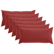 Presvlaka za jastuk 6 pcs HEERLEN Vinska crvena 40 x 70 cm