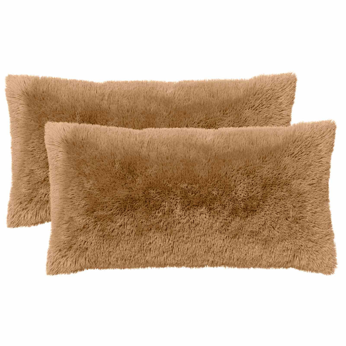 Presvlaka za jastuk 2 pcs HEERLEN Sivosmeđa 40 x 70 cm PV flis