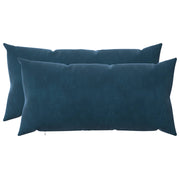 Presvlaka za jastuk 2 pcs HEERLEN Plava 40 x 80 cm Baršun