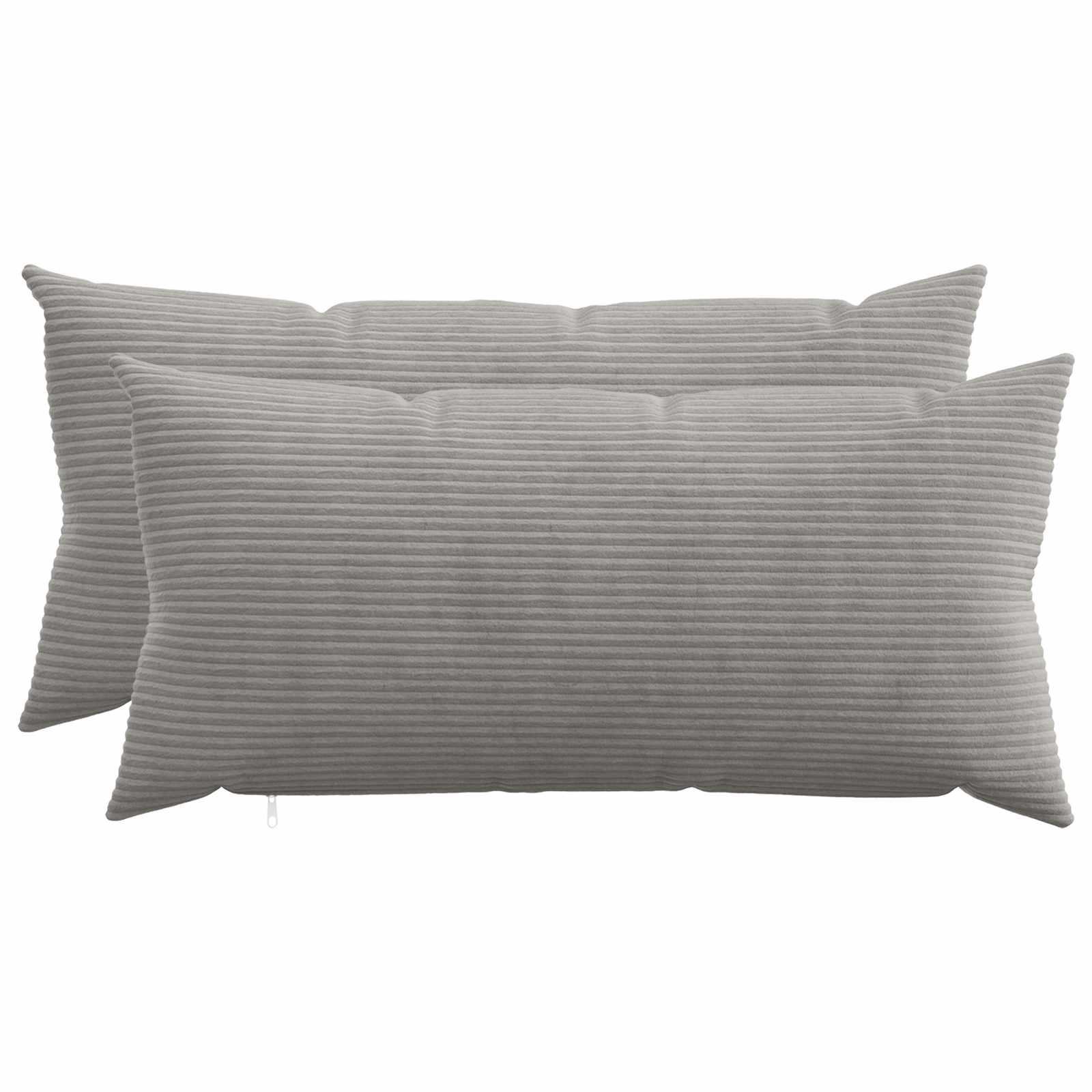 Presvlaka za jastuk 2 pcs HEERLEN Svjetlosiva 40 x 80 cm Kord