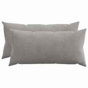 Presvlaka za jastuk 2 pcs HEERLEN Svjetlosiva 40 x 80 cm Kord