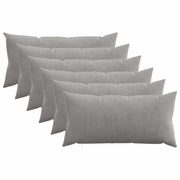 Presvlaka za jastuk 6 pcs HEERLEN Svjetlosiva 40 x 80 cm Kord