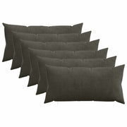 Presvlaka za jastuk 6 pcs HEERLEN Antracit 40 x 80 cm Kord