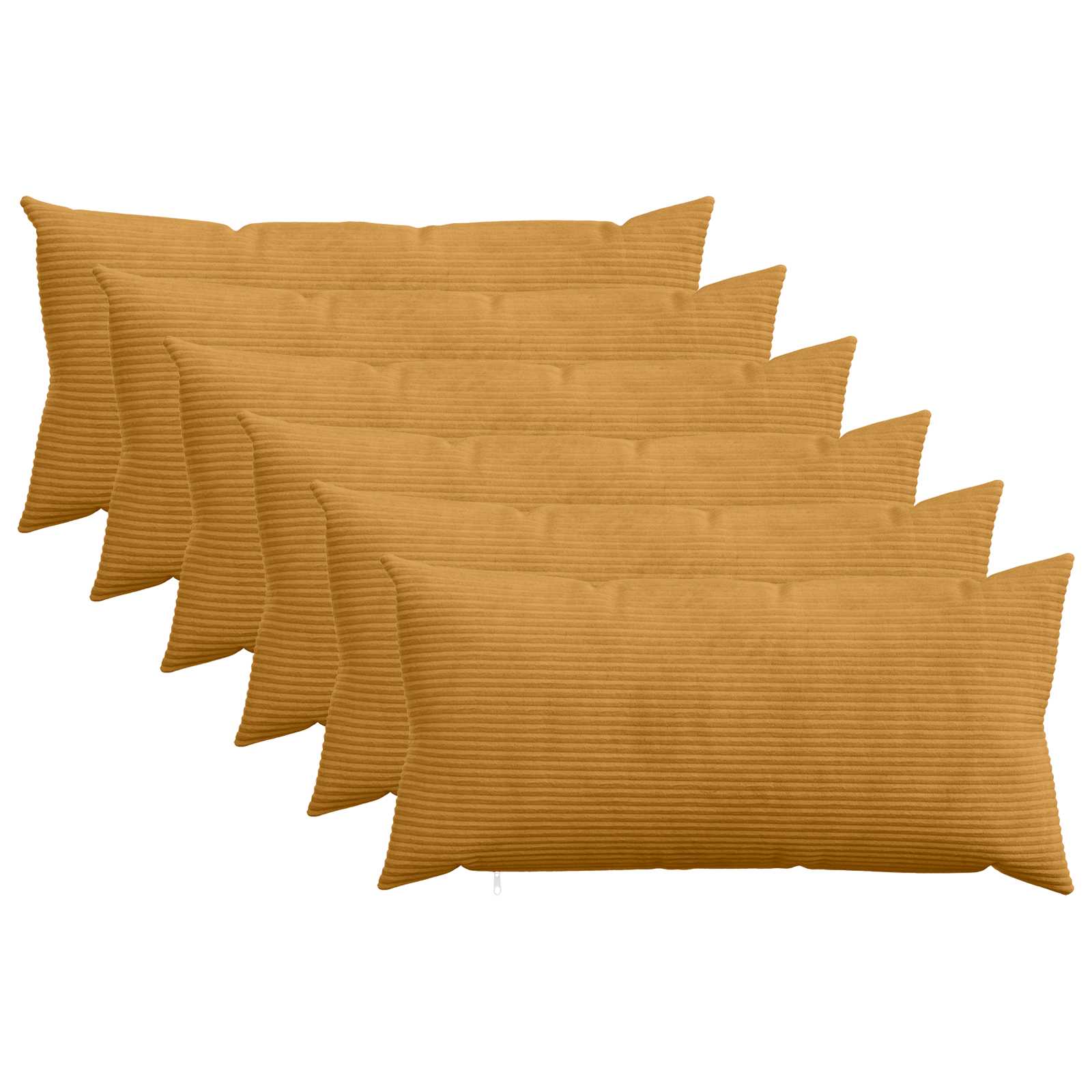 Presvlaka za jastuk 6 pcs HEERLEN Žuta 40 x 80 cm Kord