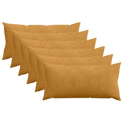 Presvlaka za jastuk 6 pcs HEERLEN Žuta 40 x 80 cm Kord