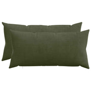 Presvlaka za jastuk 2 pcs HEERLEN Zelena 40 x 80 cm Kord