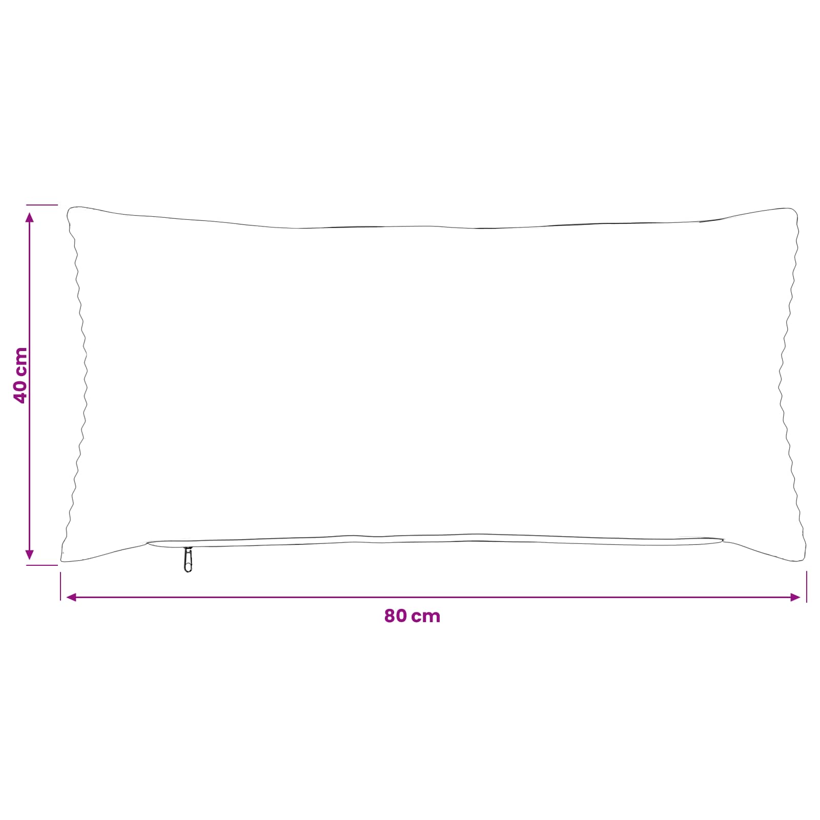 Presvlaka za jastuk 2 pcs HEERLEN Zelena 40 x 80 cm Kord
