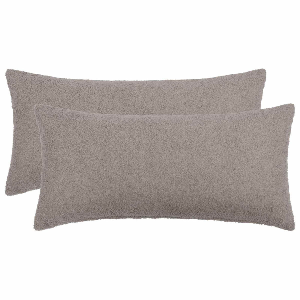 Presvlaka za jastuk 2 pcs HEERLEN Svjetlosiva 40 x 80 cm Bouclé