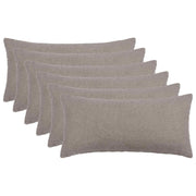 Presvlaka za jastuk 6 pcs HEERLEN Svjetlosiva 40 x 80 cm Bouclé