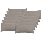 Presvlaka za jastuk 12 pcs HEERLEN Svjetlosiva 40 x 80 cm
