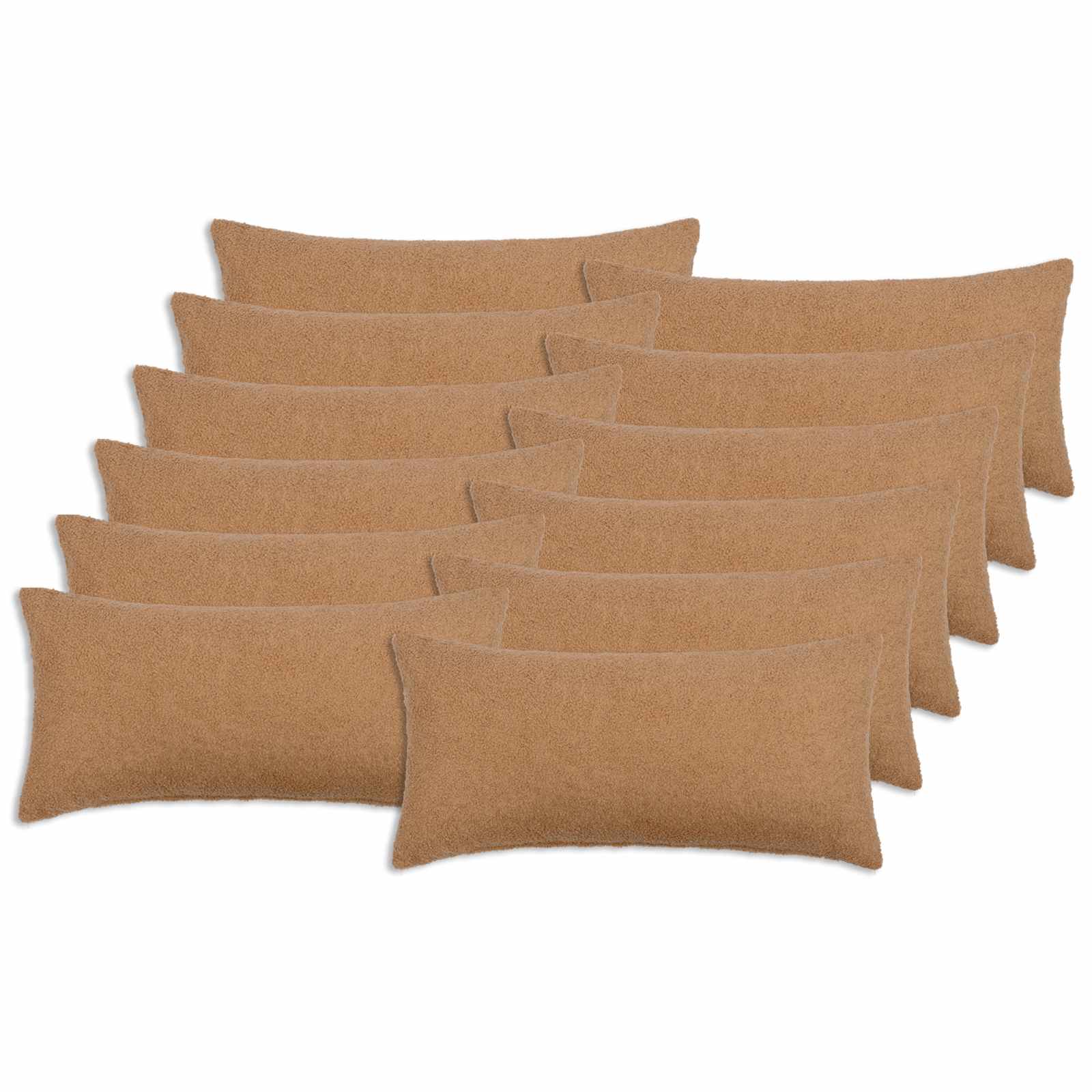 Presvlaka za jastuk 12 pcs HEERLEN Bež 40 x 80 cm Bouclé