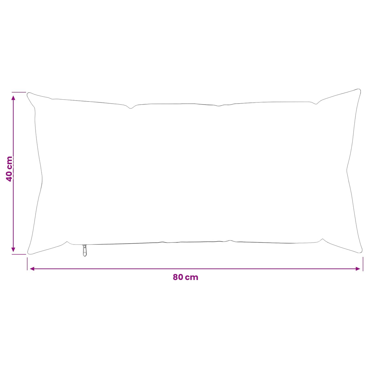 Presvlaka za jastuk 6 pcs HEERLEN Plava 40 x 80 cm