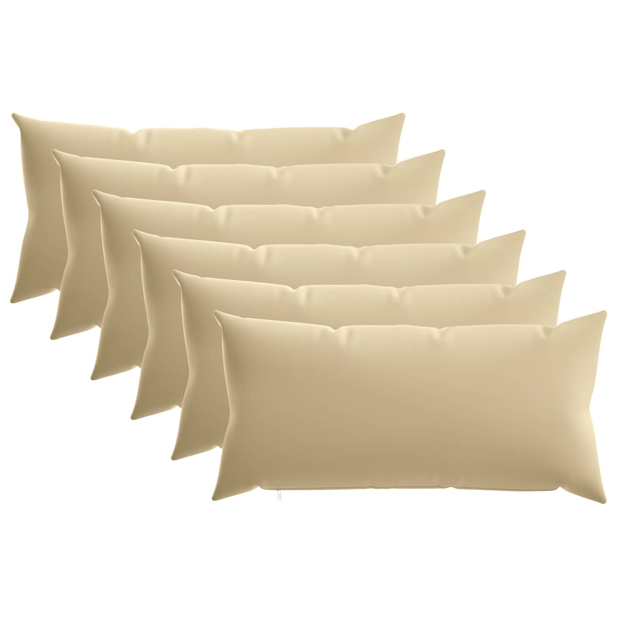 Presvlaka za jastuk 6 pcs HEERLEN Bež 40 x 80 cm Poliester