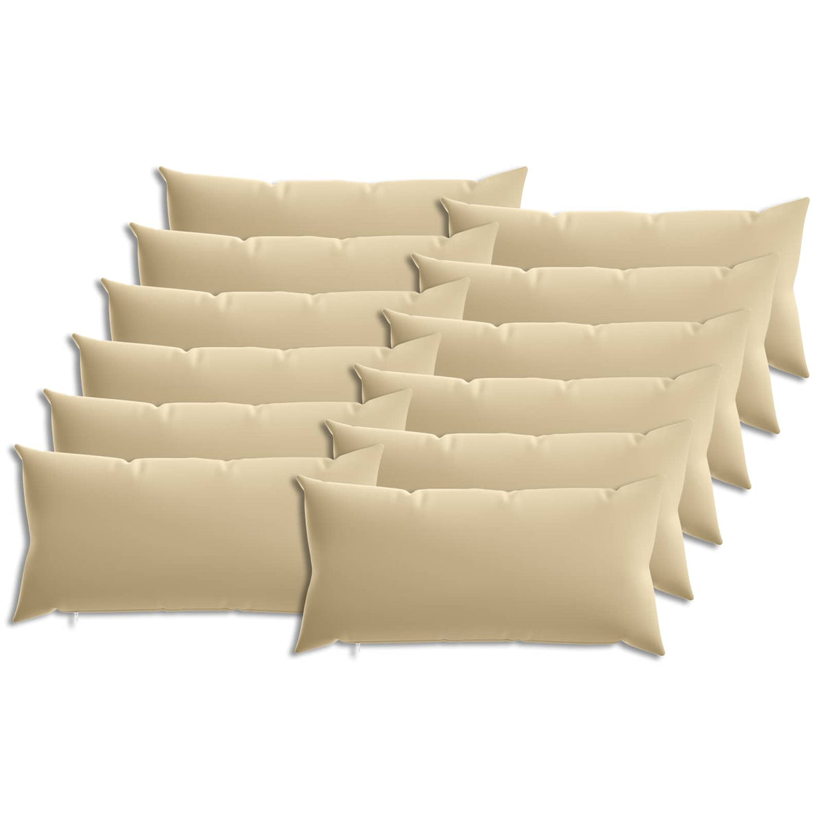 Presvlaka za jastuk 12 pcs HEERLEN Bež 40 x 80 cm Poliester