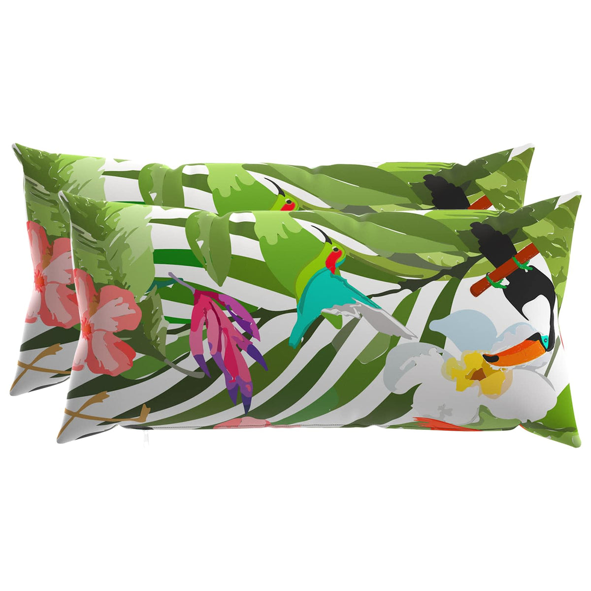 Presvlaka za jastuk 2 pcs HEERLEN Crna 40 x 80 cm Poliester