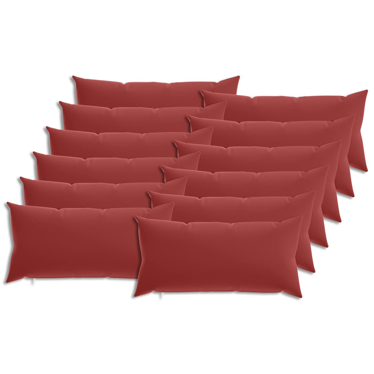 Presvlaka za jastuk 12 pcs HEERLEN Vinska crvena 40 x 80 cm