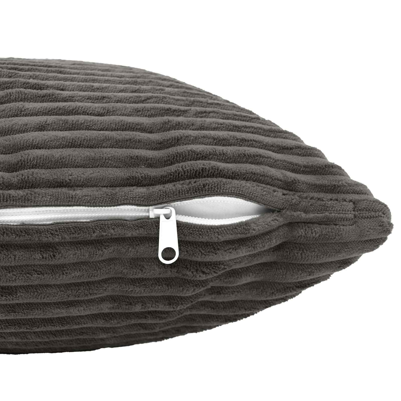 Presvlaka za jastuk 2 pcs HEERLEN Tamnosiva 45 x 45 cm Kord