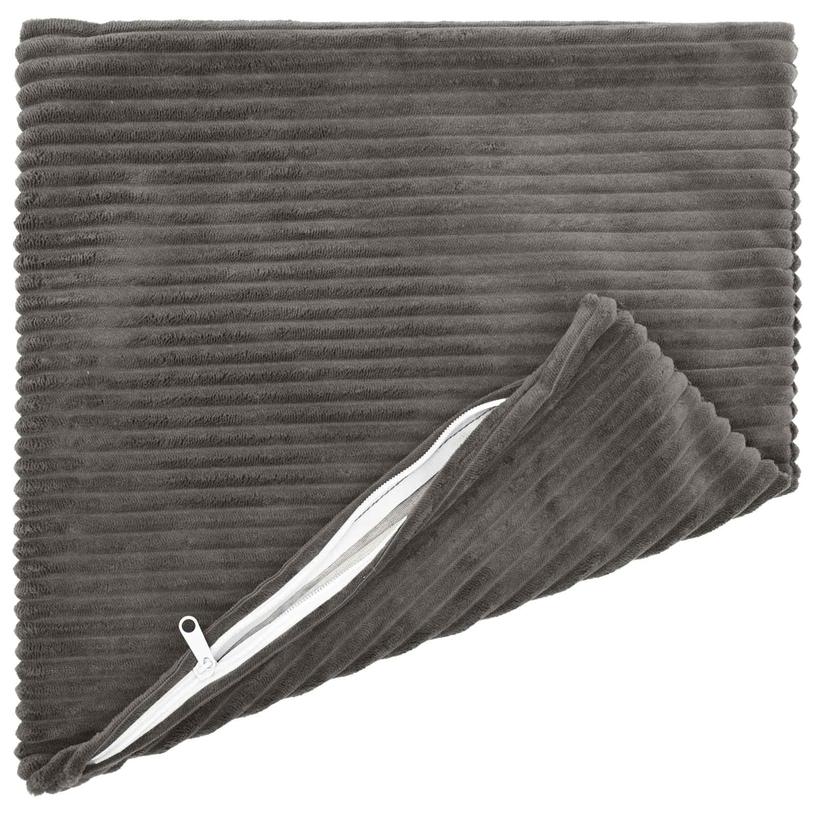 Presvlaka za jastuk 2 pcs HEERLEN Tamnosiva 45 x 45 cm Kord
