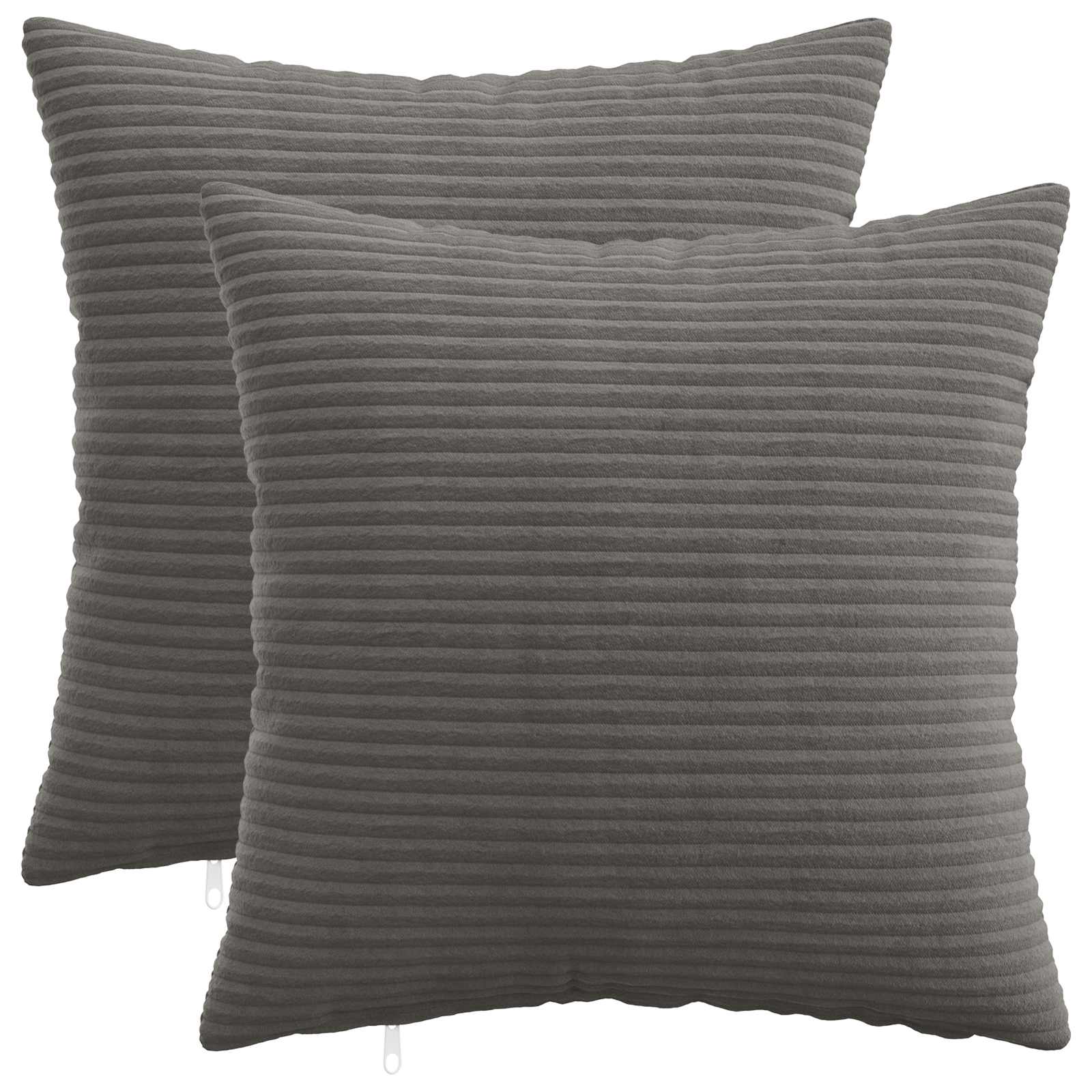 Presvlaka za jastuk 2 pcs HEERLEN Tamnosiva 45 x 45 cm Kord