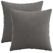 Presvlaka za jastuk 2 pcs HEERLEN Tamnosiva 45 x 45 cm Kord