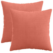 Presvlaka za jastuk 2 pcs HEERLEN Crvena narančasta 45 x 45 cm