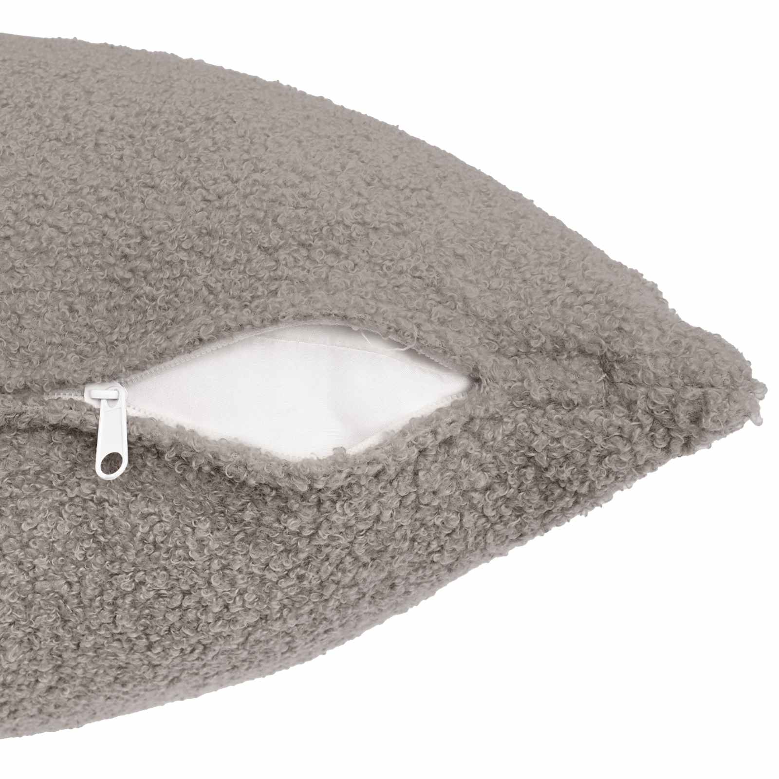 Presvlaka za jastuk 2 pcs HEERLEN Svjetlosiva 45 x 45 cm Bouclé