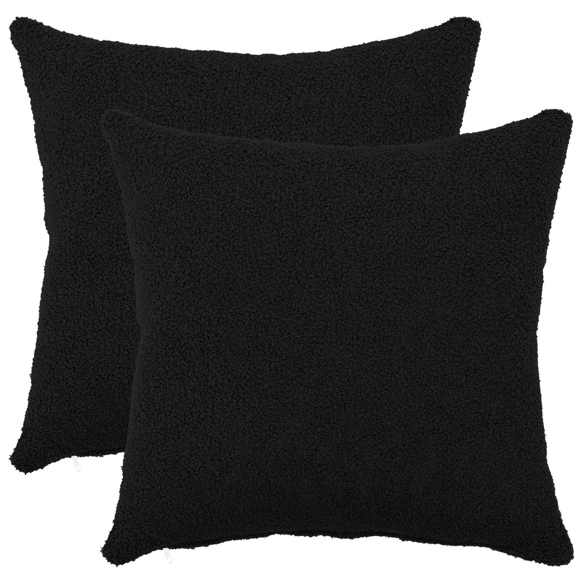 Presvlaka za jastuk 2 pcs HEERLEN Crna 45 x 45 cm Bouclé