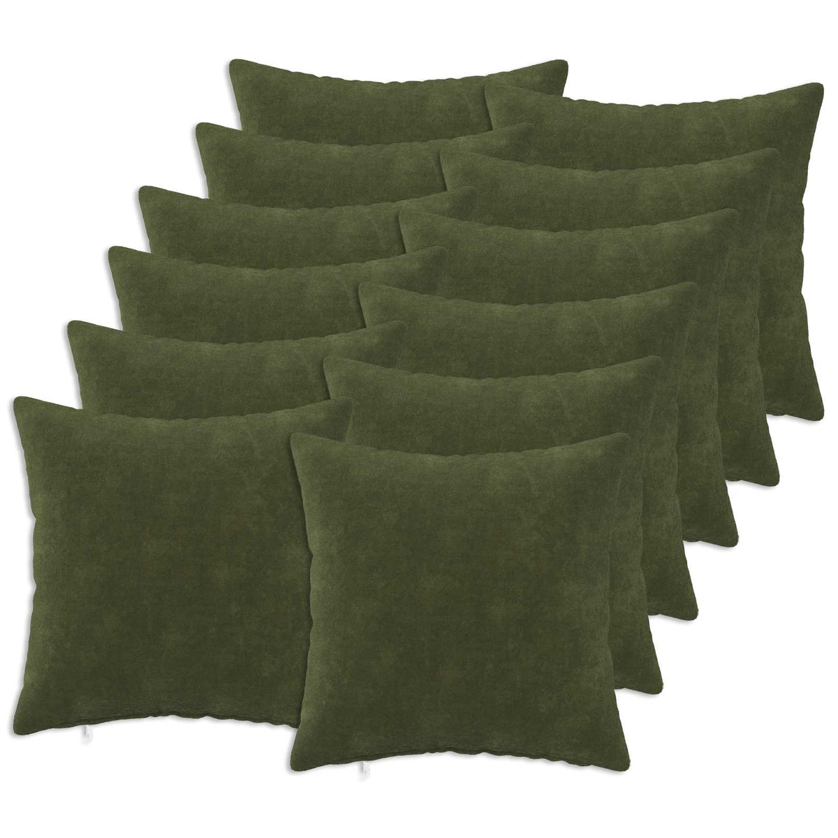 Presvlaka za jastuk 12 pcs HEERLEN Zelena 45 x 45 cm
