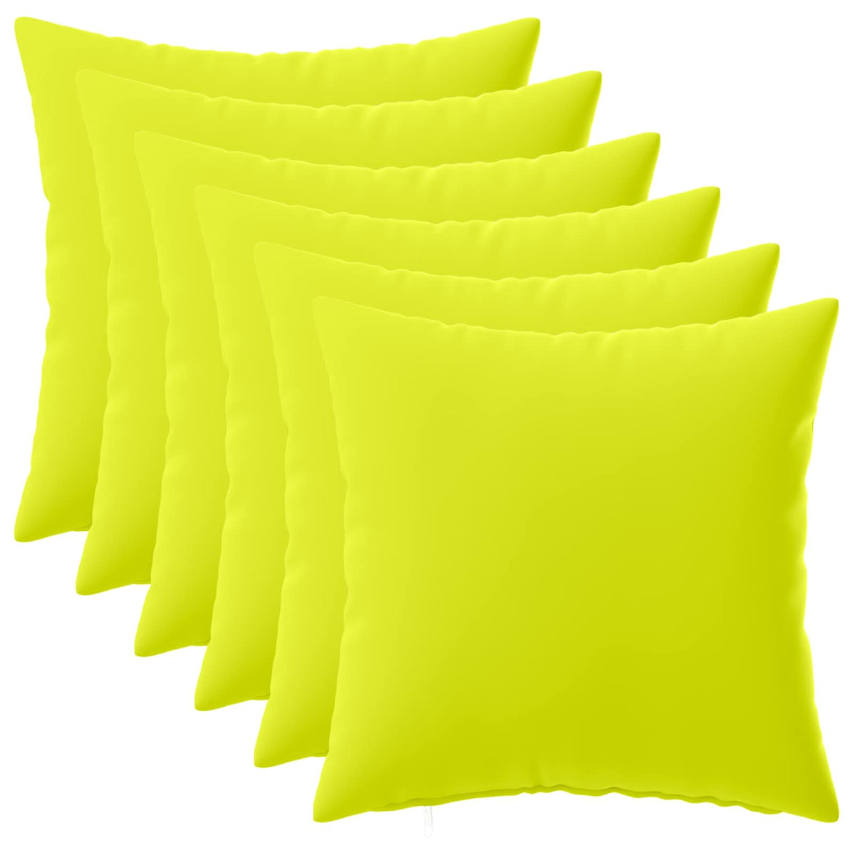Presvlaka za jastuk 6 pcs HEERLEN Svijetlo zelena. 45 x 45 cm