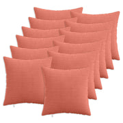 Presvlaka za jastuk 12 pcs HEERLEN Crvena narančasta 50 x 50 cm