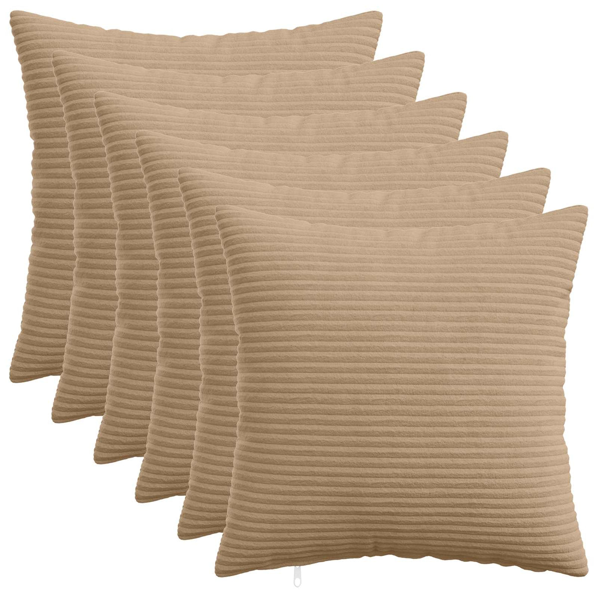 Presvlaka za jastuk 6 pcs HEERLEN Smeđa 50 x 50 cm Kord