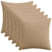 Presvlaka za jastuk 6 pcs HEERLEN Smeđa 50 x 50 cm Kord