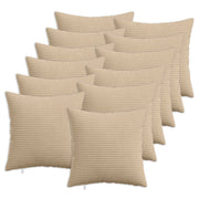 Presvlaka za jastuk 12 pcs HEERLEN Sivosmeđa 50 x 50 cm Kord