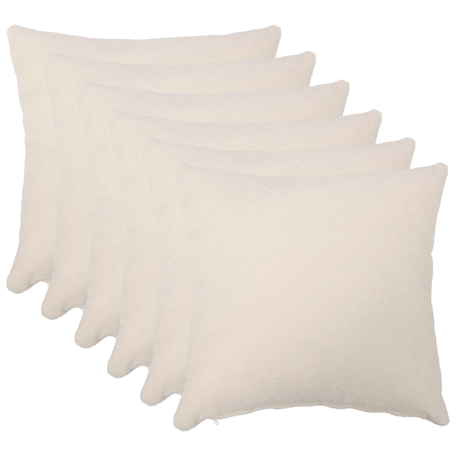 Presvlaka za jastuk 6 pcs HEERLEN Krem 50 x 50 cm Bouclé