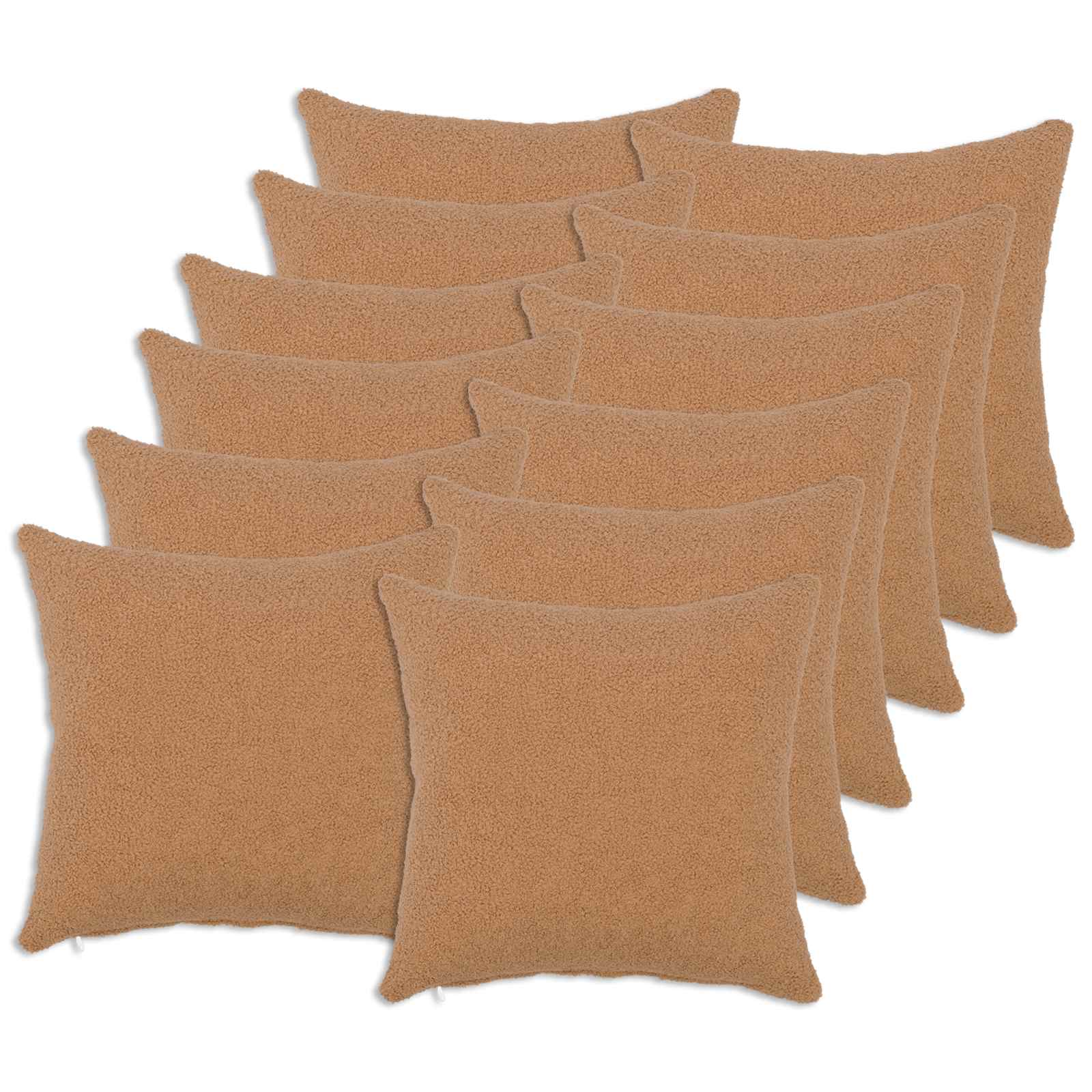 Presvlaka za jastuk 12 pcs HEERLEN Bež 50 x 50 cm Bouclé