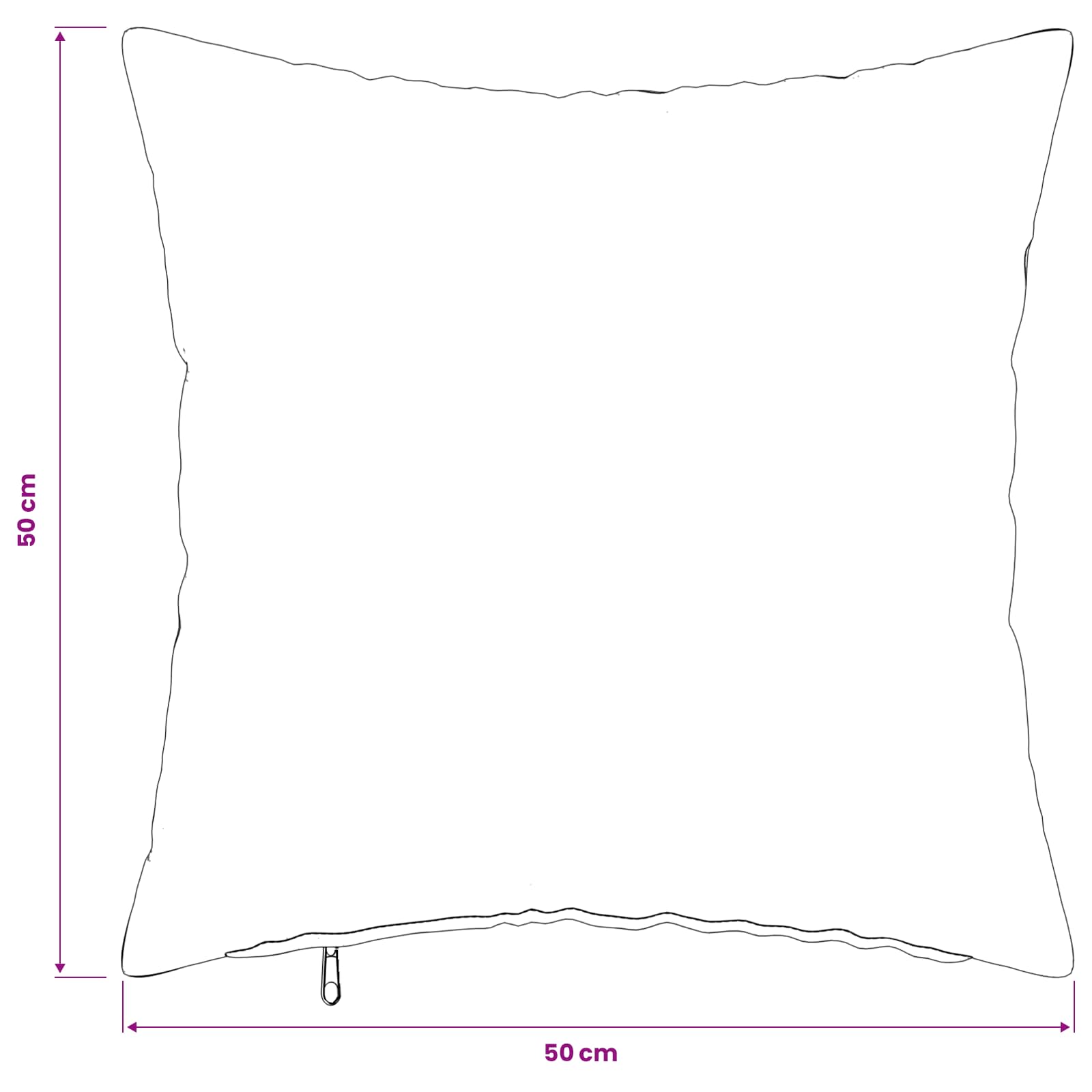 Presvlaka za jastuk 12 pcs HEERLEN Bež 50 x 50 cm Bouclé