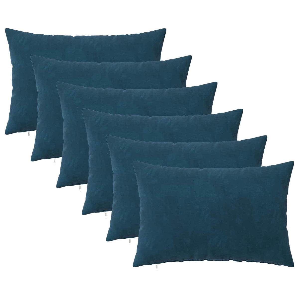 Presvlaka za jastuk 6 pcs HEERLEN Plava 50 x 70 cm Baršun