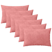Presvlaka za jastuk 6 pcs HEERLEN Ružičasta 50 x 70 cm Baršun