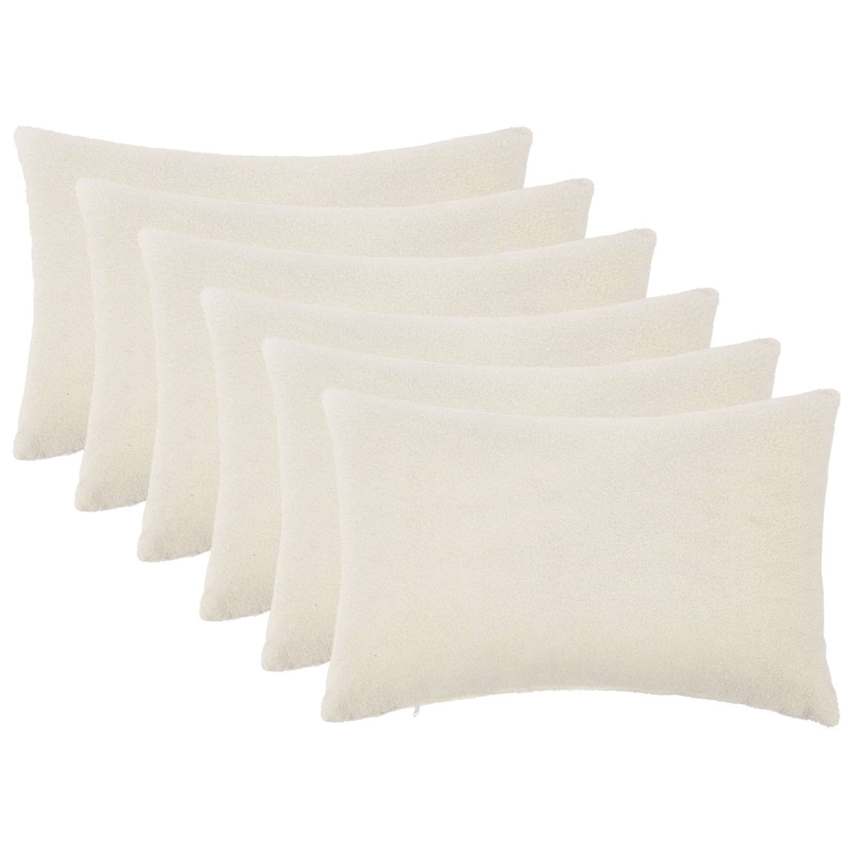 Presvlaka za jastuk 6 pcs HEERLEN Krem 50 x 70 cm Bouclé