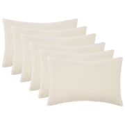 Presvlaka za jastuk 6 pcs HEERLEN Krem 50 x 70 cm Bouclé