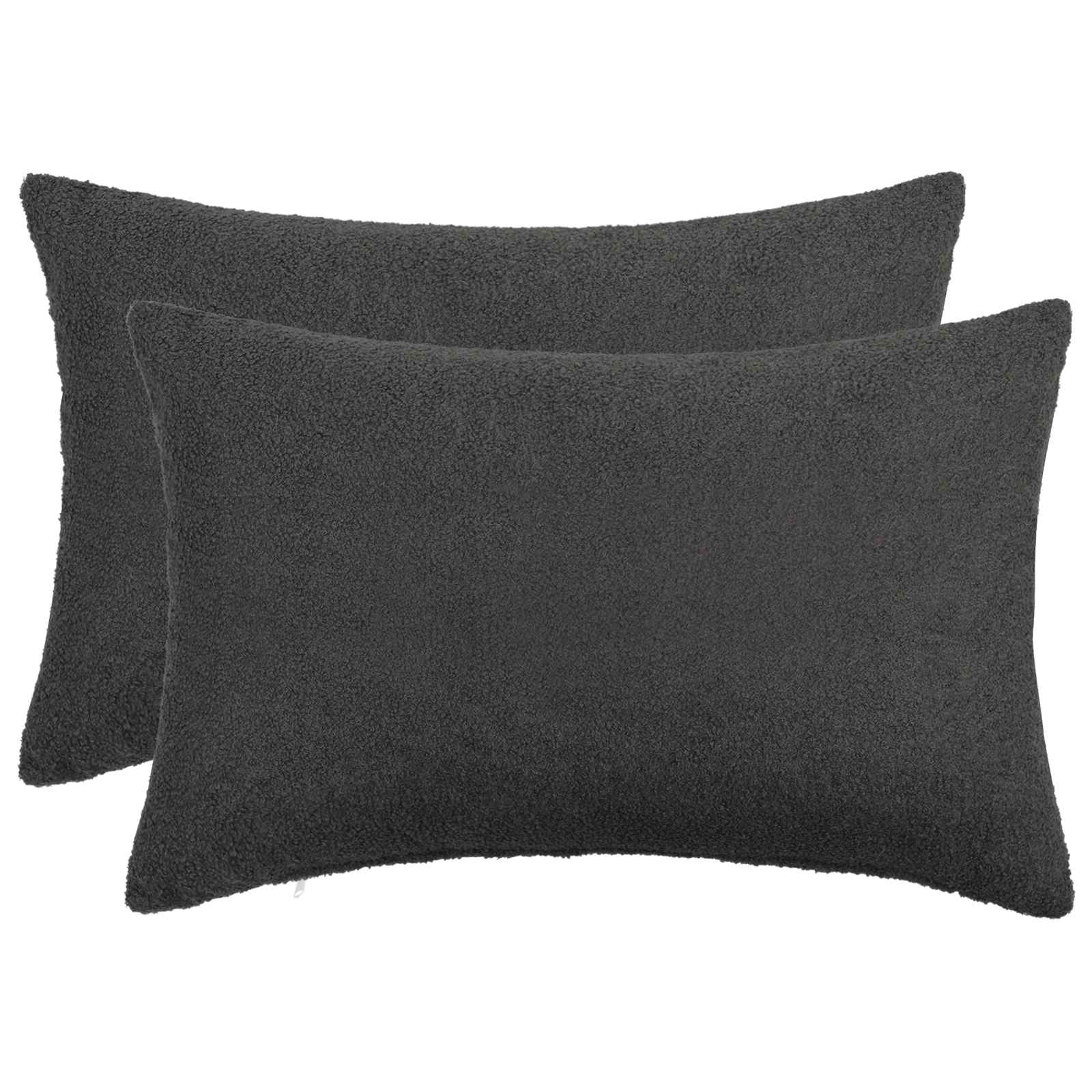 Presvlaka za jastuk 2 pcs HEERLEN Tamnosiva 50 x 70 cm Bouclé