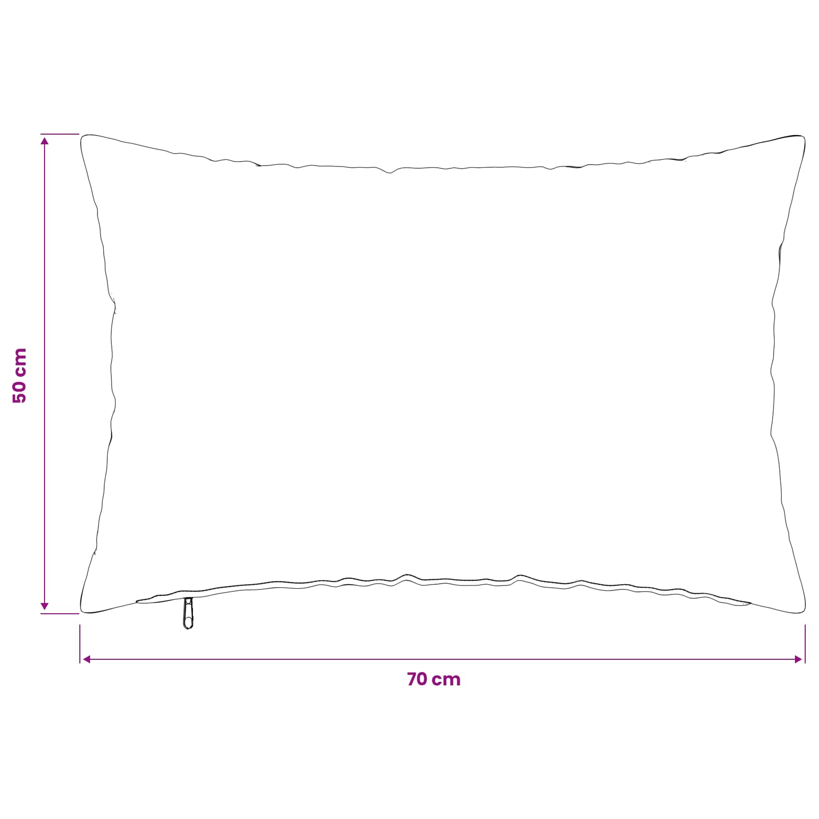 Presvlaka za jastuk 2 pcs HEERLEN Tamnosiva 50 x 70 cm Bouclé