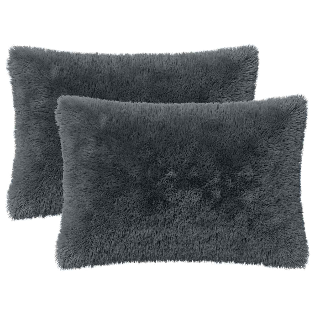 Presvlaka za jastuk 2 pcs HEERLEN Antracit 50 x 70 cm PV flis