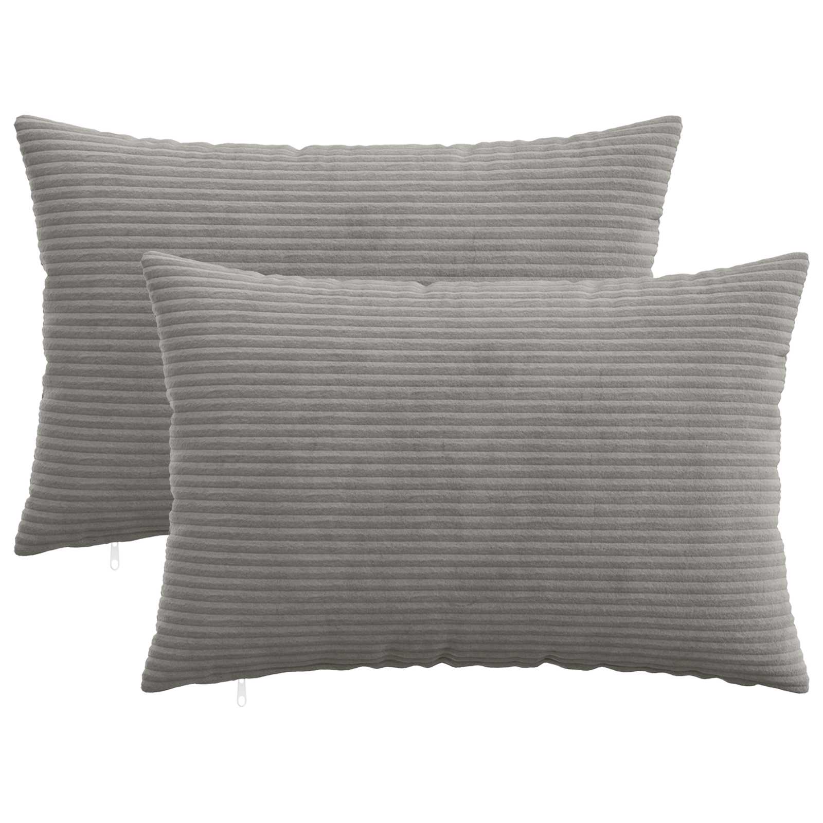 Presvlaka za jastuk 2 pcs HEERLEN Svjetlosiva 50 x 75 cm Kord