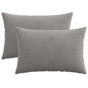 Presvlaka za jastuk 2 pcs HEERLEN Svjetlosiva 50 x 75 cm Kord